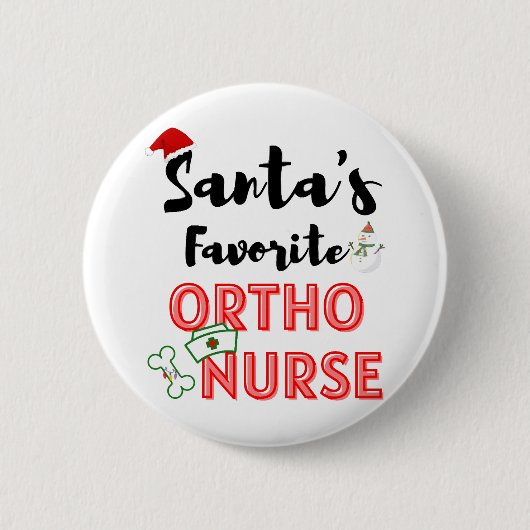 Weihnachts-Orthopädie Button (Vorderseite)