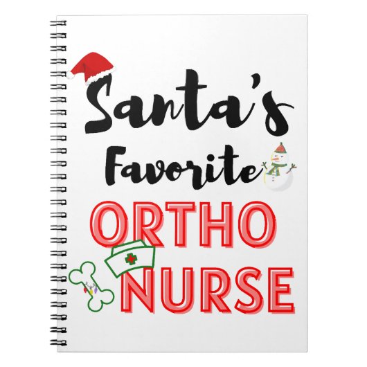 Weihnachts-Orthopädie Notizblock (Vorderseite)