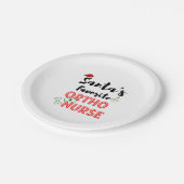 Weihnachts-Orthopädie Pappteller (Schrägansicht)