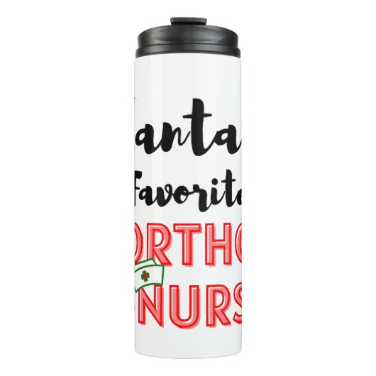 Weihnachts-Orthopädie Thermosbecher (Vorderseite)