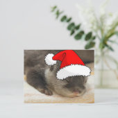 Weihnachts-Otter Feiertagspostkarte (Stehend Vorderseite)
