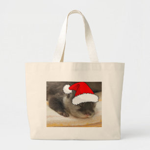 Weihnachts-Otter Jumbo Stoffbeutel