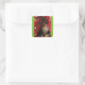 Weihnachts-Owl Whooo? Aufkleber (Tasche)