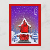 Weihnachts-Pagoda Postkarte (Vorderseite)