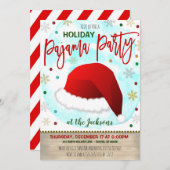 Weihnachts-Pajama-Party Einladung (Vorne/Hinten)