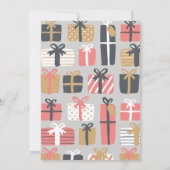 Weihnachts Pajama Party Einladung Slumber Geschenk (Rückseite)