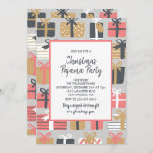 Weihnachts Pajama Party Einladung Slumber Geschenk (Vorne/Hinten)