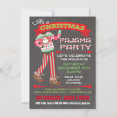 Weihnachts-Pajama-Party Einladungen (Vorderseite)