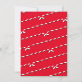 Weihnachts-Pajama-Party Einladungen (Rückseite)