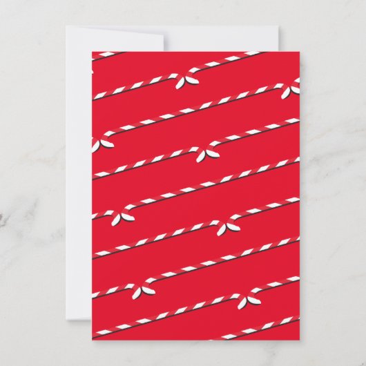 Weihnachts-Pajama-Party Einladungen (Rückseite)