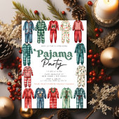 Weihnachts-Pajama-Party Kids-Feiertag Einladung