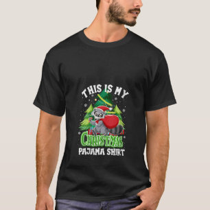 Weihnachts-Pajama-Weihnachtsmann-Strumpf Santa Rac T-Shirt