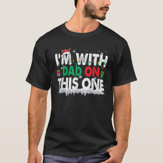 Weihnachts Pajamas Familie Match Ich bin mit Vater T-Shirt