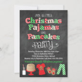 Weihnachts-Pajamas und Pancakes-Party Einladung (Vorderseite)