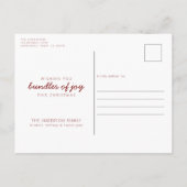 Weihnachts-Paket Postkarte (Rückseite)