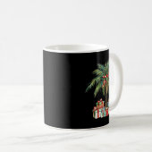 Weihnachts Palm Tree Lights Hawaiin Trocal Xmas Wa Kaffeetasse (VorderseiteRechts)