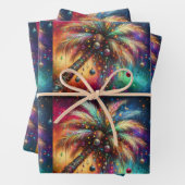 Weihnachts Palm Tree Tropical Beach Decoupage Geschenkpapier Set (Beispiel)