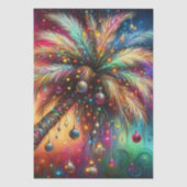 Weihnachts Palm Tree Tropical Beach Decoupage Seidenpapier (Vorderseite)