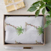 Weihnachts Palm Tree Tropical Beachy Lights Beach Seidenpapier (Geschenk)