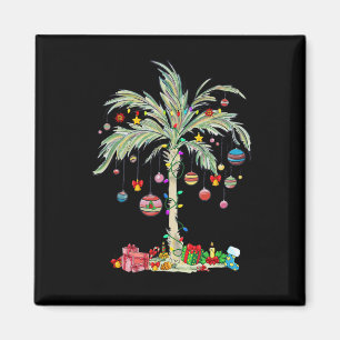 Weihnachts Palm Tree Tropical Xmas Beach Florida H Magnet