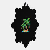 Weihnachts Palm Tree Tropical Xmas Geschenk Coconu Ornament Karte (Rechts)