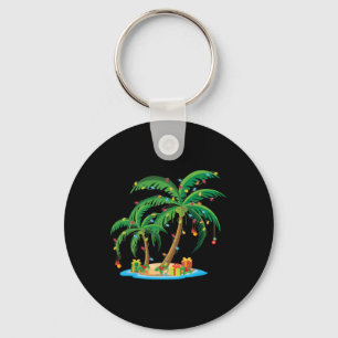 Weihnachts Palm Tree Tropical Xmas Geschenk Coconu Schlüsselanhänger