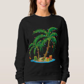 Weihnachts Palm Tree Tropical Xmas Geschenk Coconu Sweatshirt (Vorderseite)