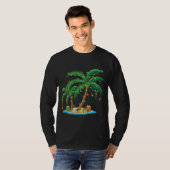 Weihnachts Palm Tree Tropical Xmas Geschenk Coconu T-Shirt (Vorne ganz)