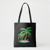 Weihnachts Palm Tree Tropical Xmas Geschenk Coconu Tasche (Vorderseite)