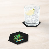 Weihnachts Palm Tree Tropical Xmas Geschenk Coconu Untersetzer (Vor Ort)