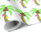 Weihnachts-Palmen aus gefliestem Party Geschenkpapier (Rolleneckpunkt)