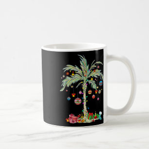 Weihnachts-Palmenbaum-Licht Hawaiianisch Tropische Kaffeetasse