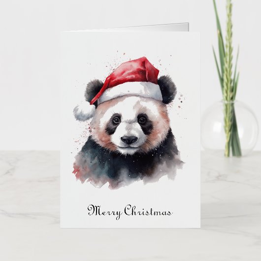 Weihnachts-Panda individuell anpassbar (Vorderseite)
