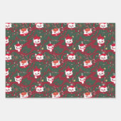 Weihnachts-Panda und Bär Geschenkpapier Set (Vorderseite 3)