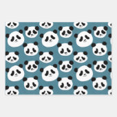 Weihnachts-Panda und Bär Geschenkpapier Set (Vorderseite 2)
