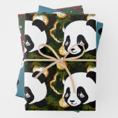 Weihnachts-Panda und Bär Geschenkpapier Set (Beispiel)