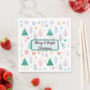 Weihnachts-Papier-Servietten Whimsical Festliche D Serviette