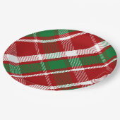 Weihnachts-Papier-Teller Pappteller (Schrägansicht)
