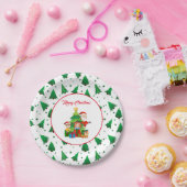 Weihnachts-Papier-Teller Pappteller (Party)