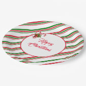 Weihnachts-Papier-Teller Pappteller (Schrägansicht)