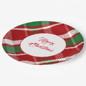 Weihnachts-Papier-Teller Pappteller (Schrägansicht)