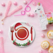 Weihnachts-Papierplatte Bon Appétit Pappteller (Party)