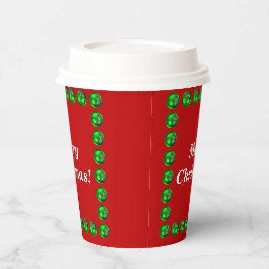 Weihnachts-Papiertücher Größe: 8oz Paper Cup mit L Pappbecher (Links)