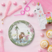 Weihnachts-Pappteller mit süssem Pony Pappteller (Party)