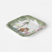 Weihnachts-Pappteller mit süssem Ponybild Pappteller (Gewinkelt)