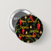 Weihnachts-Paprikaschoten Button (Vorne & Hinten)