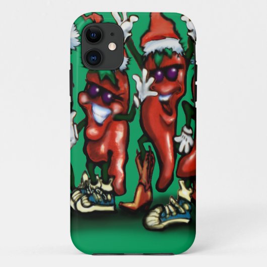 Weihnachts-Paprikaschoten Case-Mate iPhone Hülle (Rückseite)