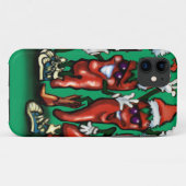 Weihnachts-Paprikaschoten Case-Mate iPhone Hülle (Rückseite (Horizontal))