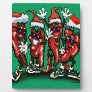 Weihnachts-Paprikaschoten Fotoplatte