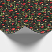 Weihnachts-Paprikaschoten Geschenkpapier (Ecke)